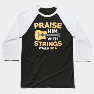 Church Guitar Bass Jesus Christ Baseball T-Shirt